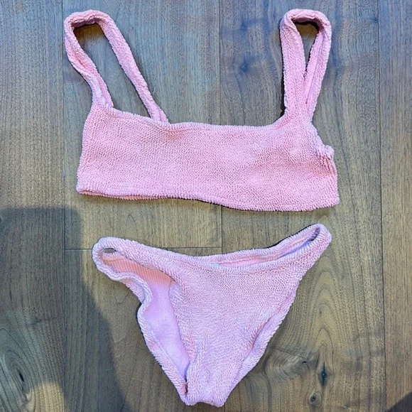 Hunza g Swimwear / Bubblegum Pink / Xandra Bikini - Picture 1 of 4